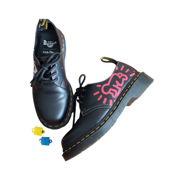 Dr. Martens Shoes - Dr Martens X Keith Haring 1461 Black Oxford US Womens 6